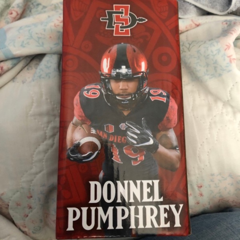 SDSU #19 Donnel Aztecs football bobble head.